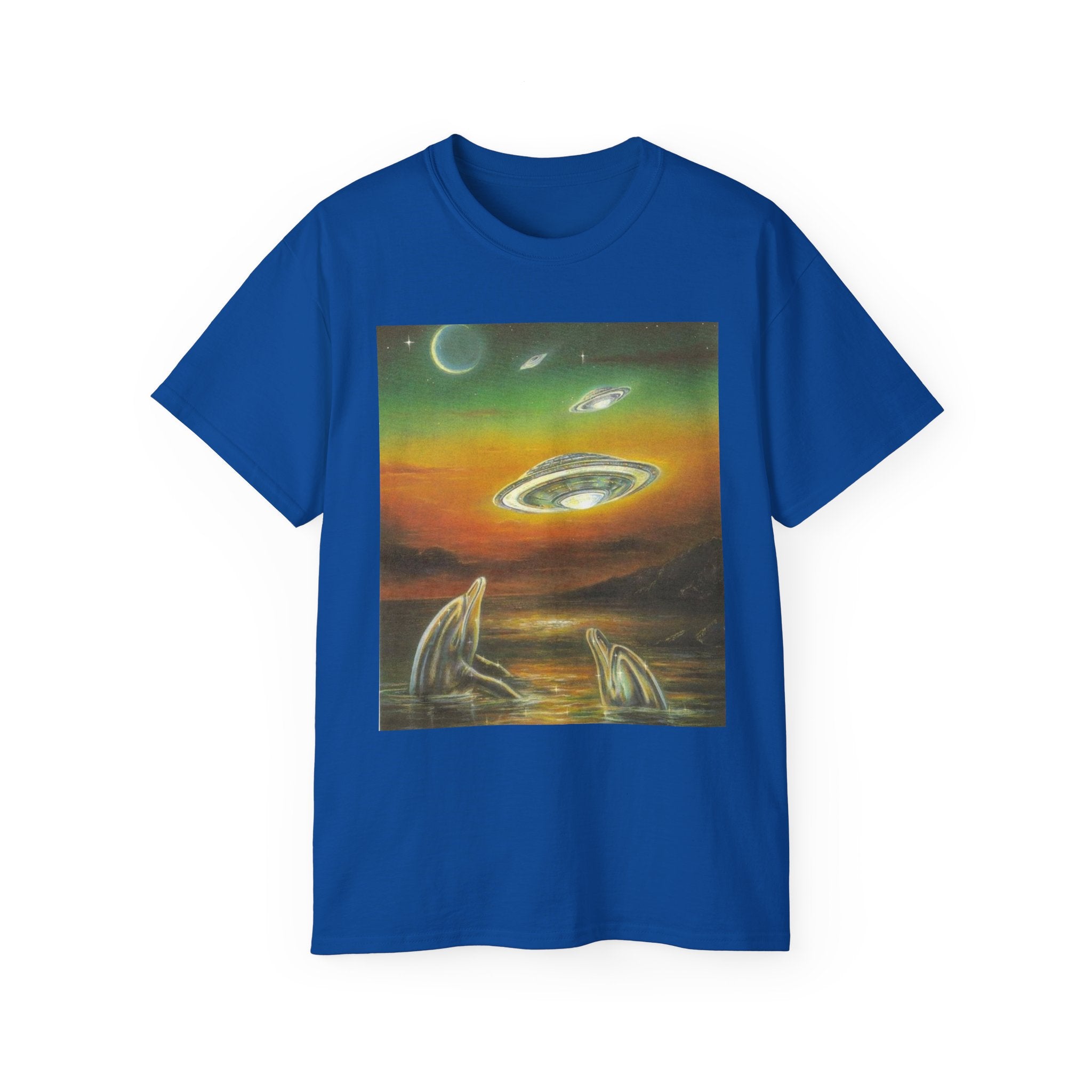 T-Shirt Dolphins UFOs Unisex Tee