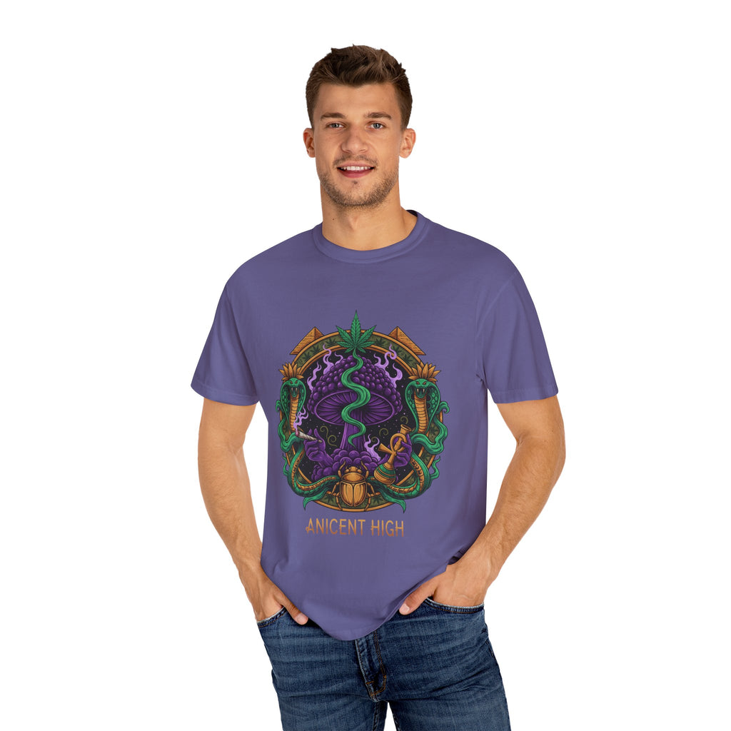 Ancient High T-Shirt — Mystical Snake & Egyptian Scarab Graphic Tee