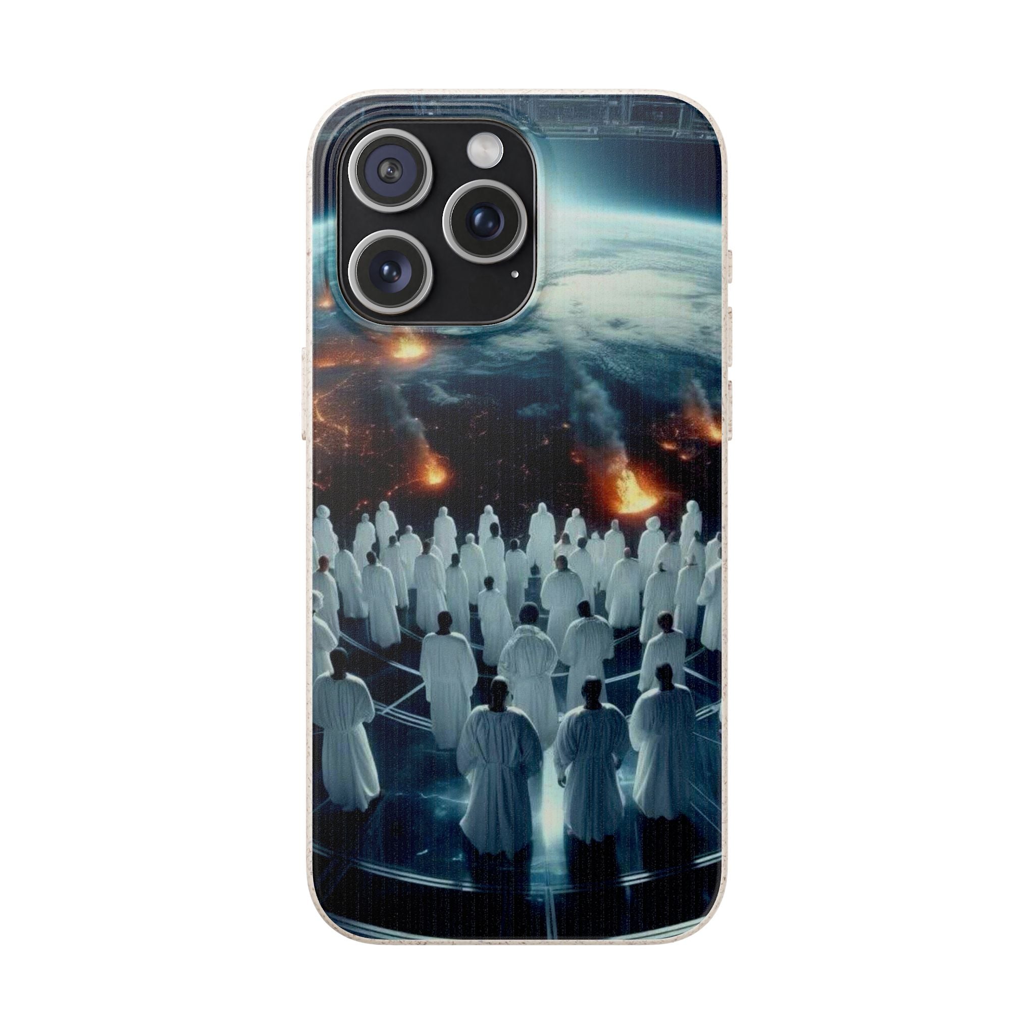 Galactic Gathering Biodegradable Phone Case - Eco-Friendly Cosmic Design
