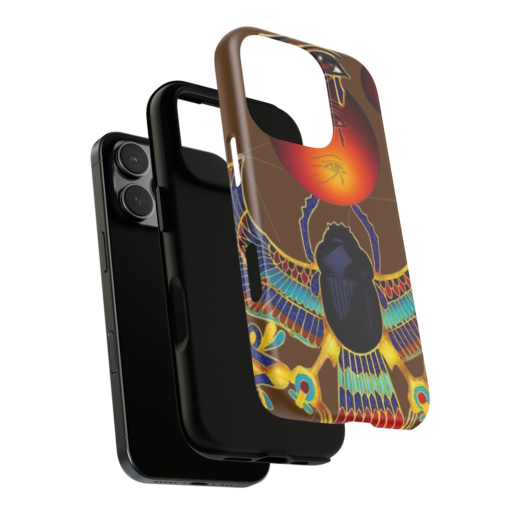 Egyptian Scarab Phone Case | Tough Cases for Unique Style, Protective Cases, Artistic Phone Covers, Gifts for Art Lovers