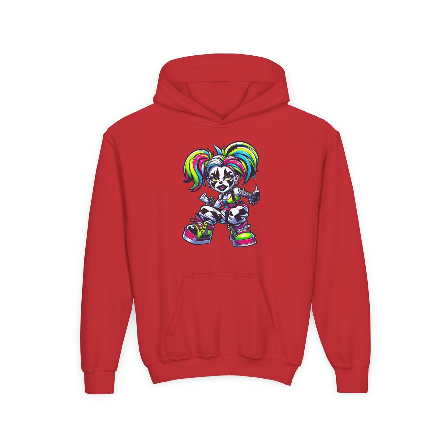 Youth Hooded Sweatshirt with Colorful Cool Panda Design, Fun Hoodie for Kids, Perfect Gift for Birthdays and Holidays, Cozy [...]