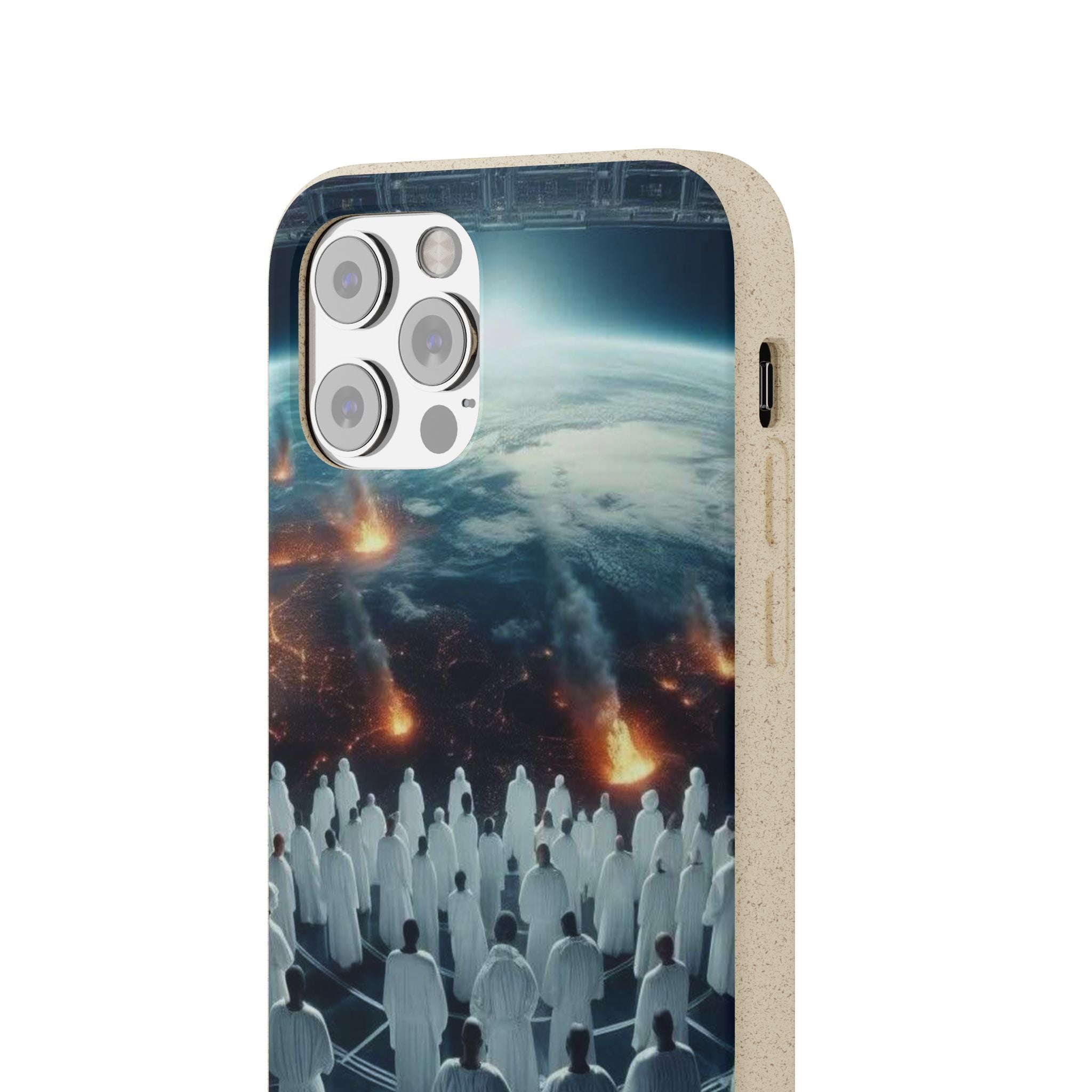 Galactic Gathering Biodegradable Phone Case - Eco-Friendly Cosmic Design