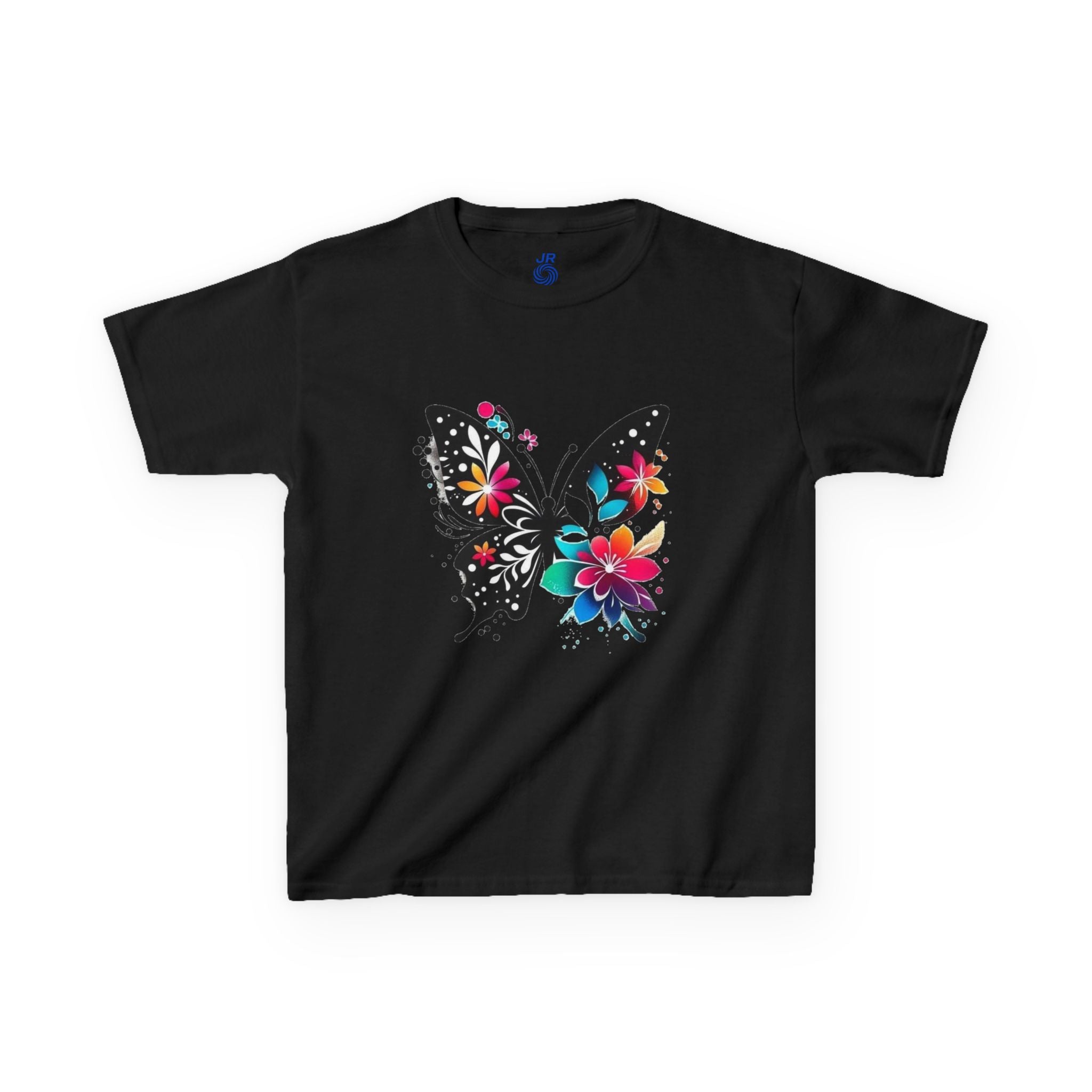 Colorful Butterfly Kids T-Shirt, Fun Summer Tee, Gift for Kids, Cute Butterfly Design, Toddler Summer Apparel, Artful Kids Wear