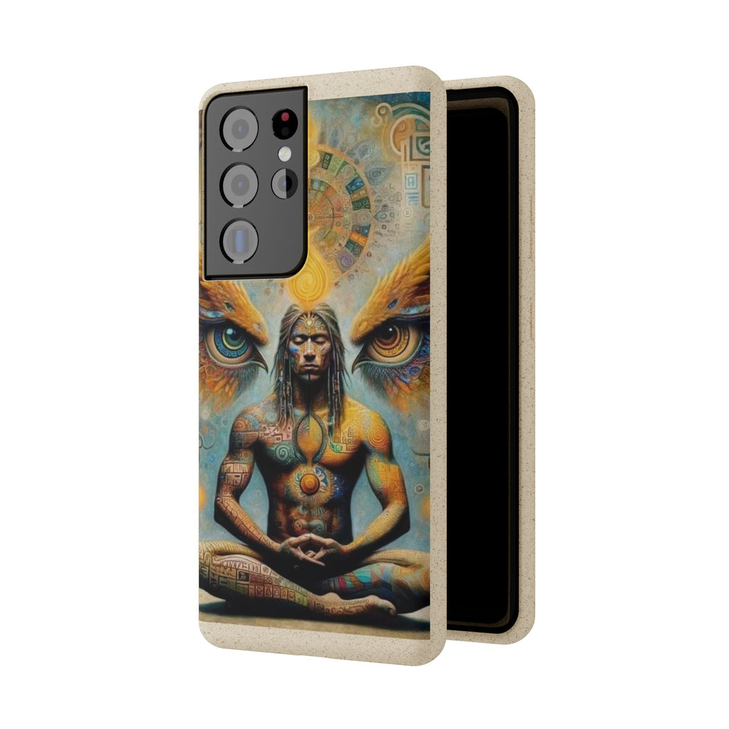 Eco-Friendly Biodegradable Phone Case with Spiritual Design