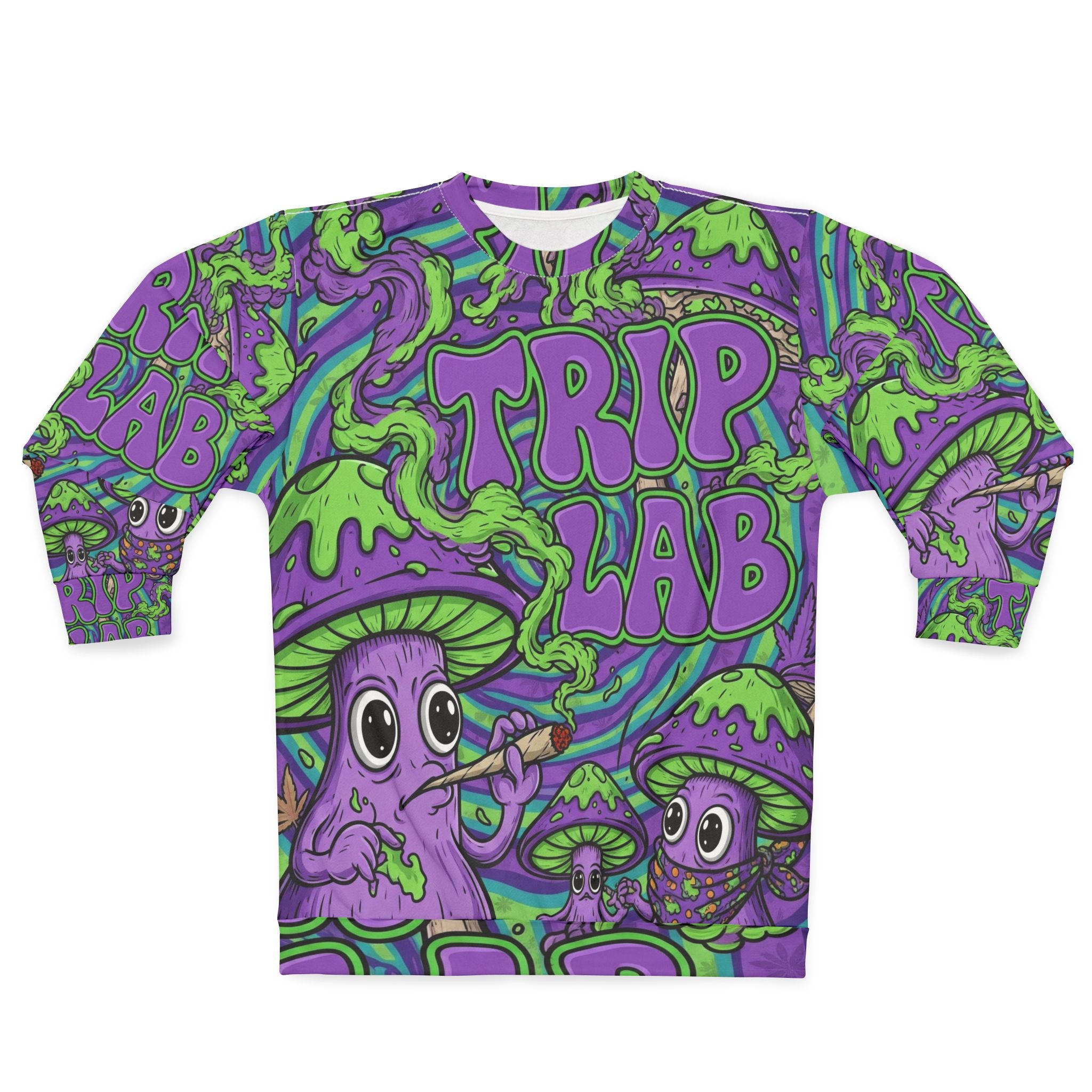 Trip Lab  high mushrooms Sweatshirt (AOP)
