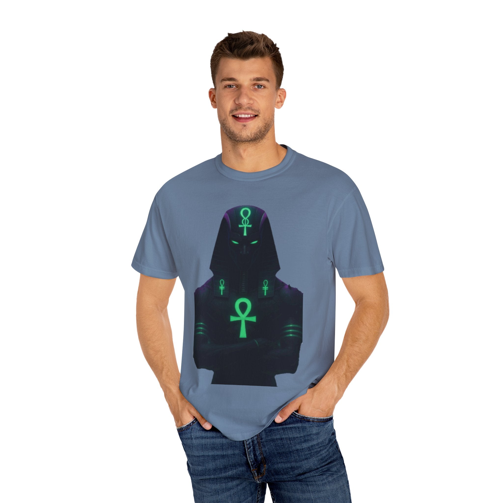 Mystical Ankh Graphic T-Shirt, Unisex Tee, Spiritual Gift, Unique Fashion, Festival Wear, Everyday Comfort
