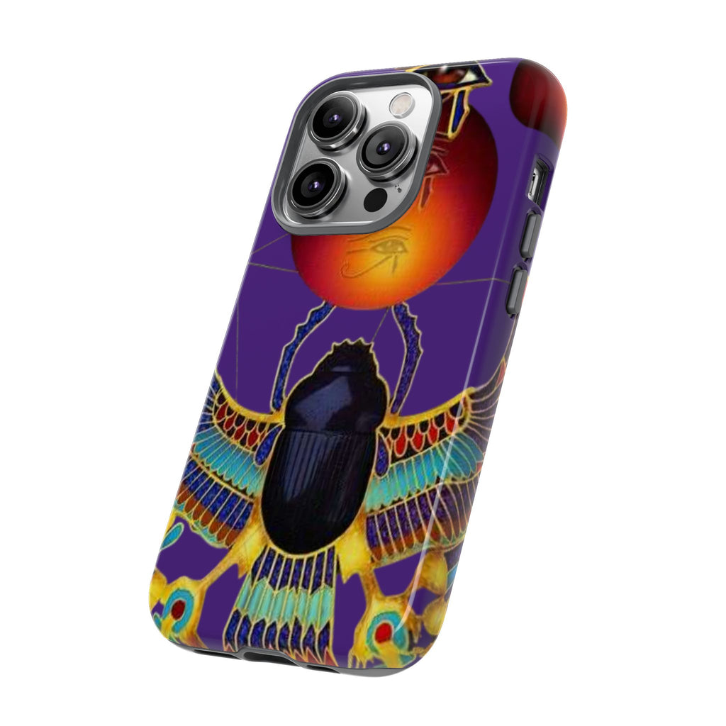 Colorful Phone Case with Egyptian-Inspired Design, Tough Cases for Gift, Phone Protection, Unique Accessories, Festival Style, Phone Cover