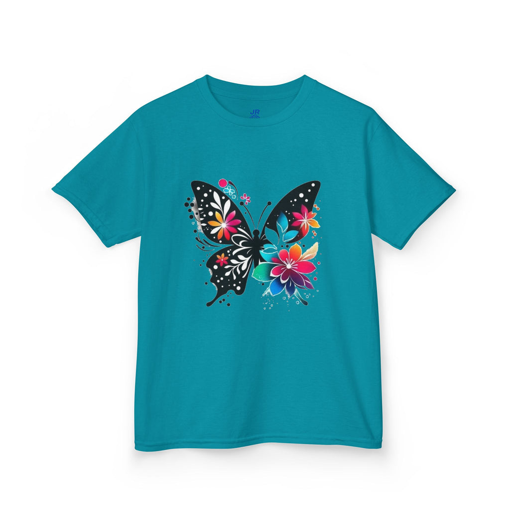 Colorful Butterfly Kids T-Shirt, Fun Summer Tee, Gift for Kids, Cute Butterfly Design, Toddler Summer Apparel, Artful Kids Wear