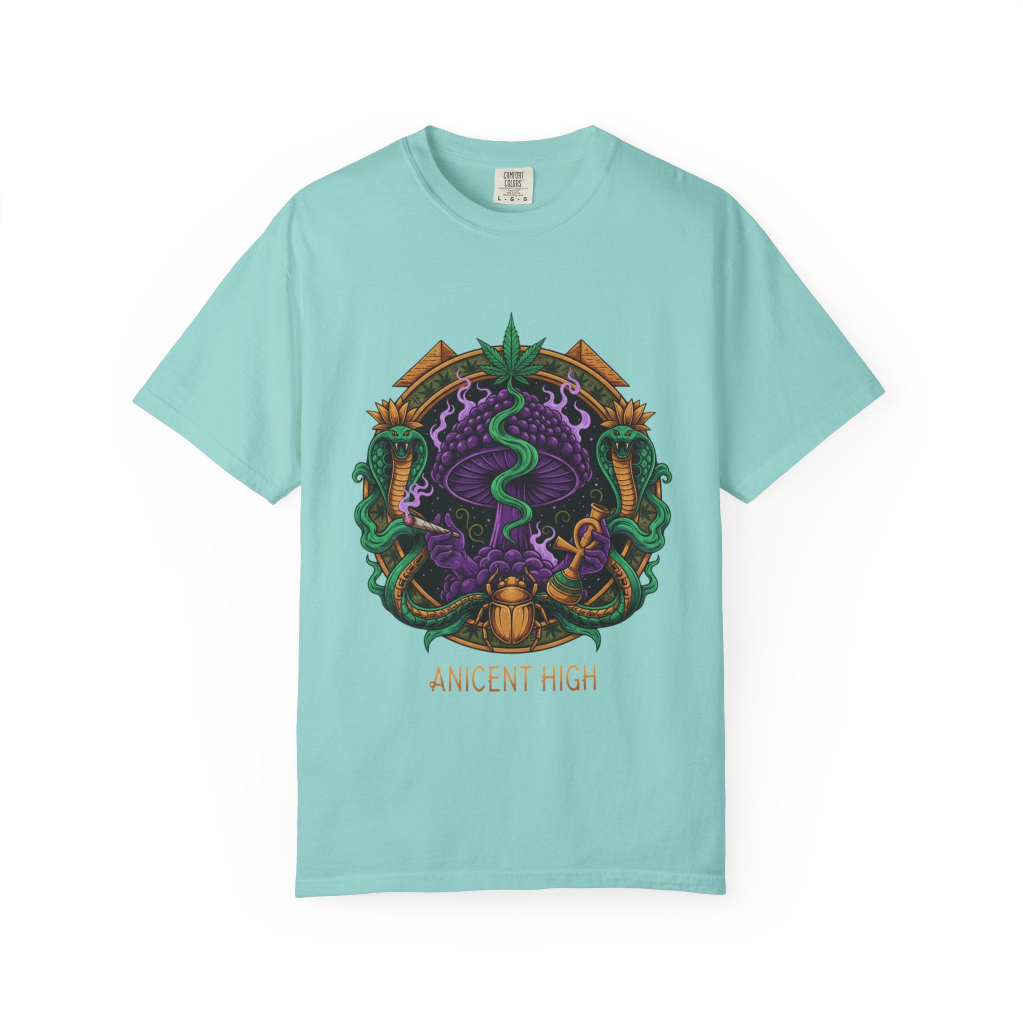 Ancient High T-Shirt — Mystical Snake & Egyptian Scarab Graphic Tee