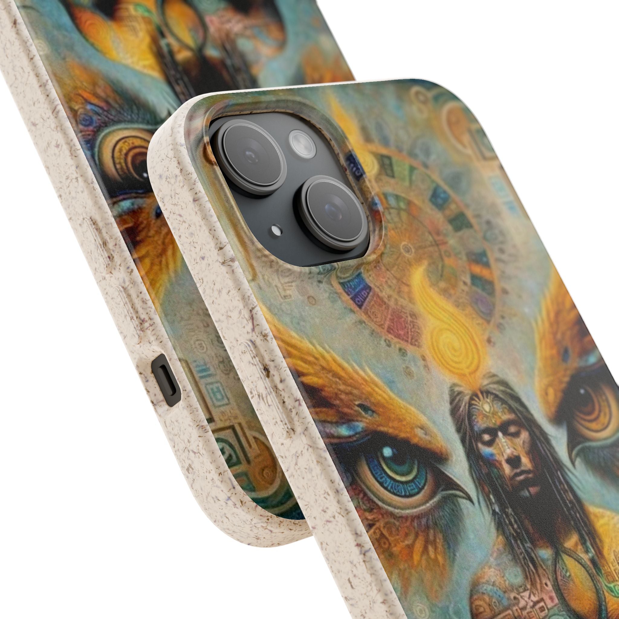 Eco-Friendly Biodegradable Phone Case with Spiritual Design