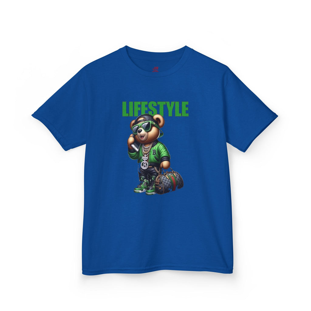 Kids Lifestyle Bear Graphic Tee, Cool Kids T-Shirt, Trendy Youth Shirt, Graphic Cotton Tee for Boys and Girls, Fun Casual Wear