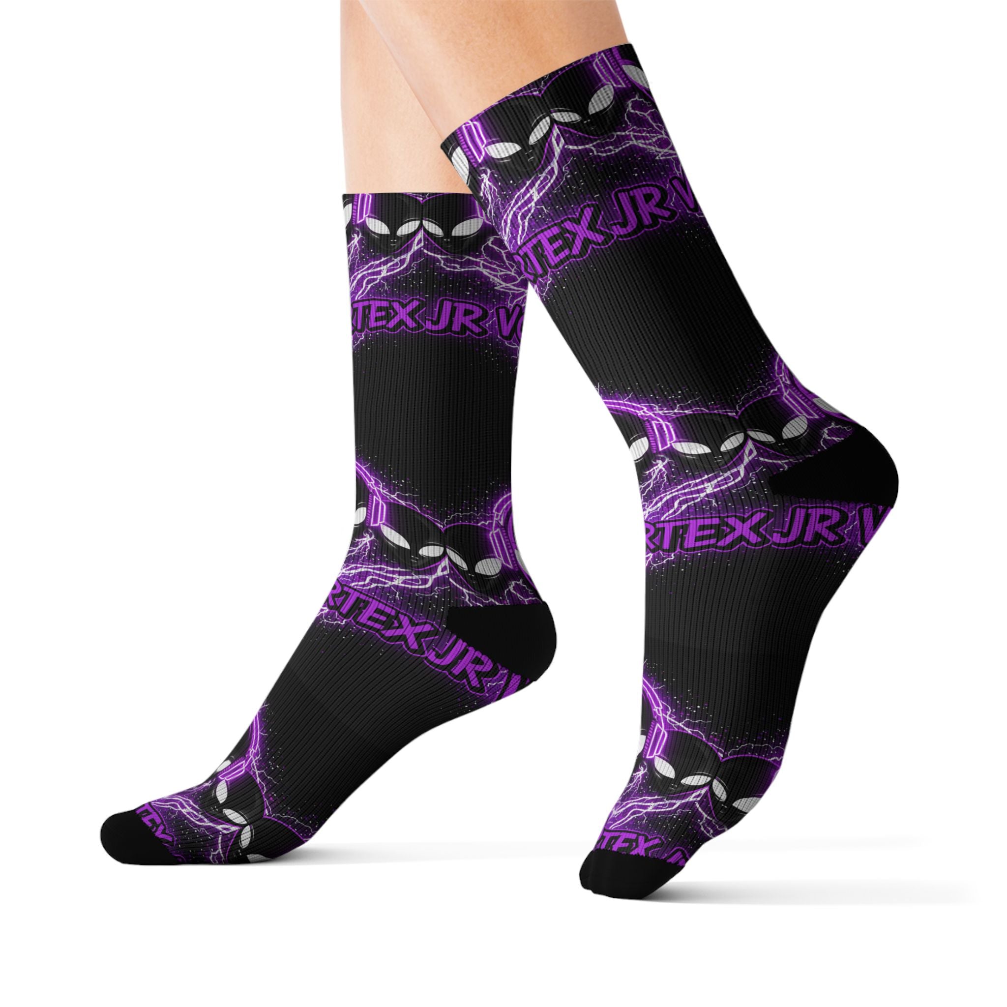 Socks JR Vortex Purple Aliens Sublimation