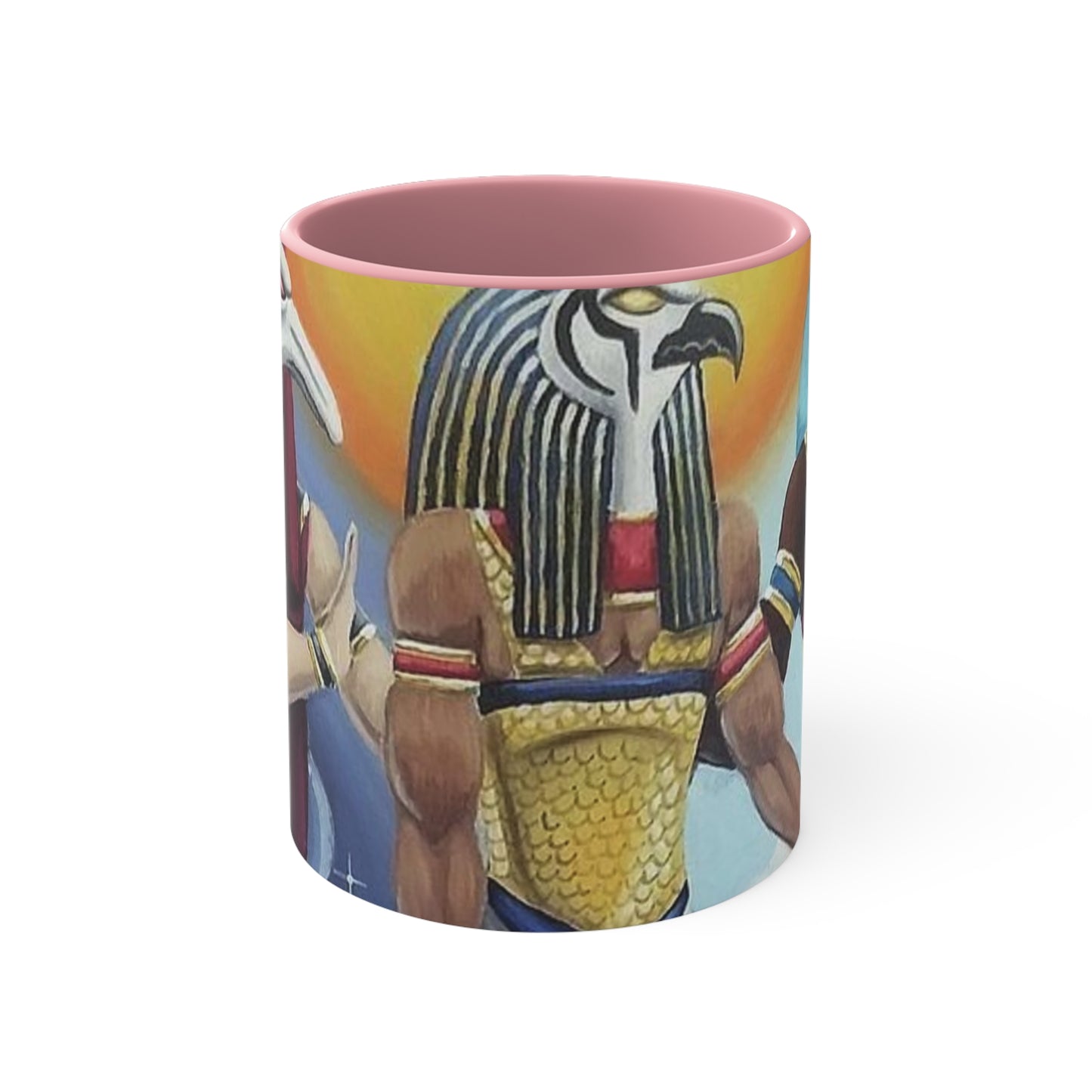 Egyptian coffee cup, Colorful Art Cup for Coffee or Tea, Unique Gift for Her, Home Decor, Ancient Egyptian Theme