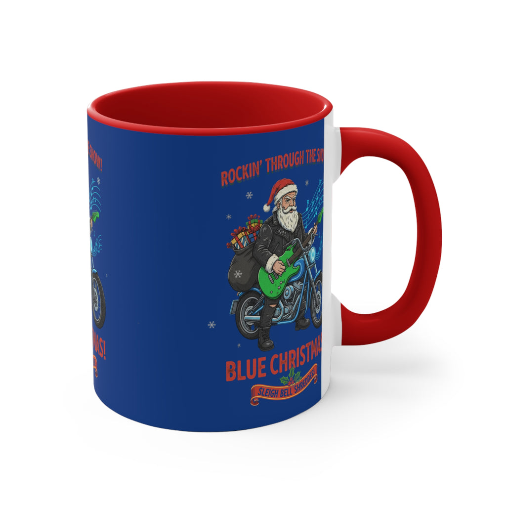 11oz Personalized Accent Mug With Blue And White Green And White Red And White Pink And White Color Schemes