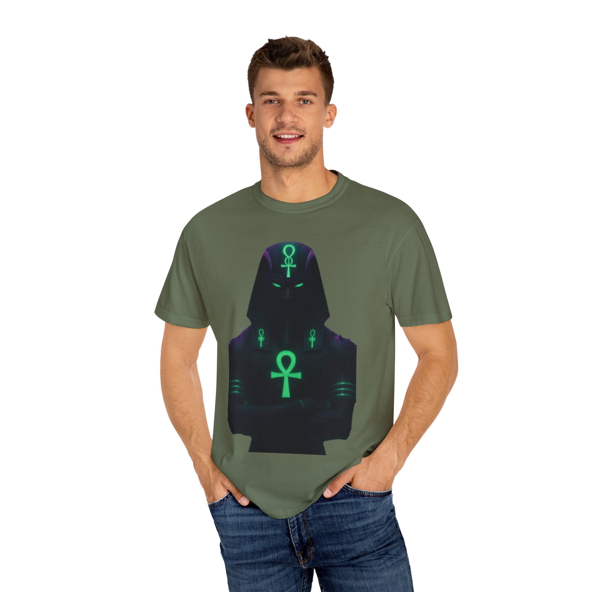 Mystical Ankh Graphic T-Shirt, Unisex Tee, Spiritual Gift, Unique Fashion, Festival Wear, Everyday Comfort