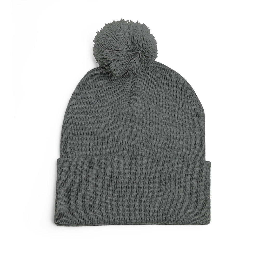 Pom-Pom Knit Cap (Embroidery)