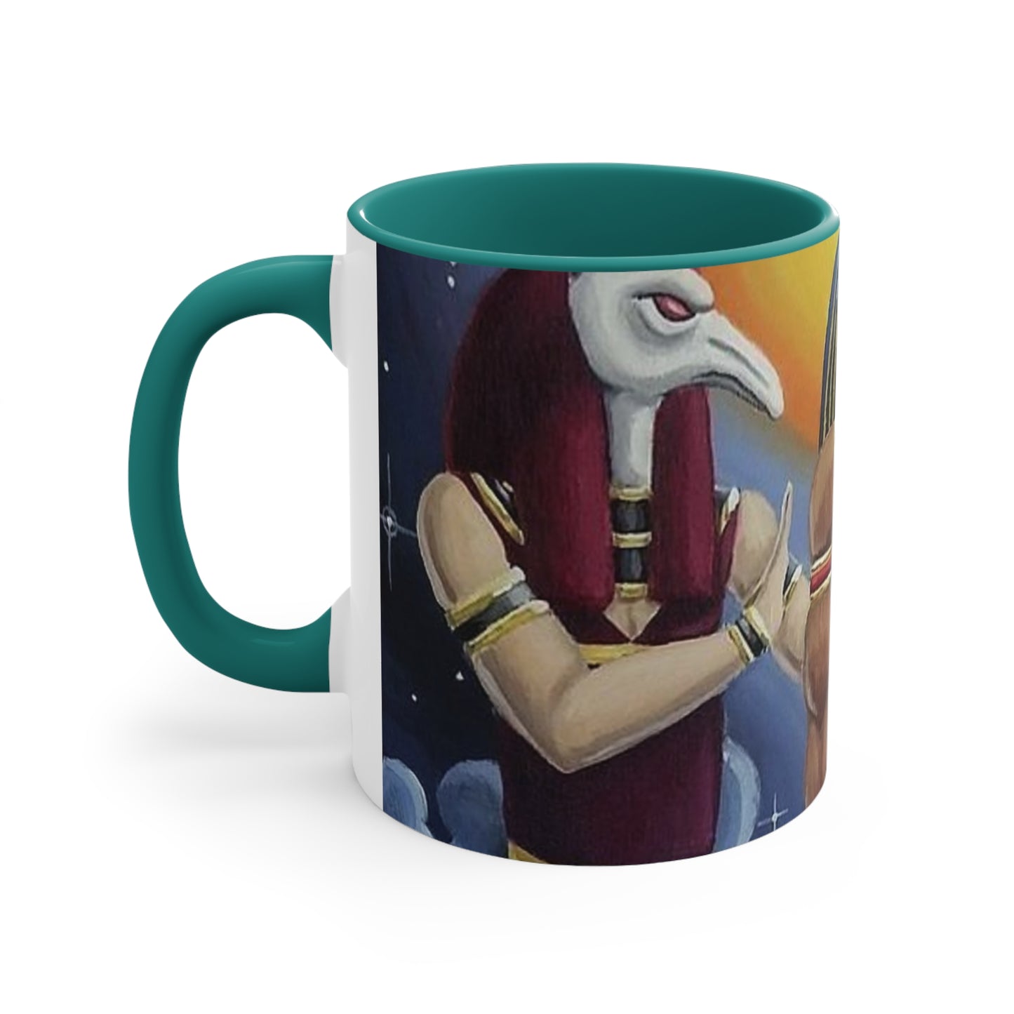 Egyptian coffee cup, Colorful Art Cup for Coffee or Tea, Unique Gift for Her, Home Decor, Ancient Egyptian Theme