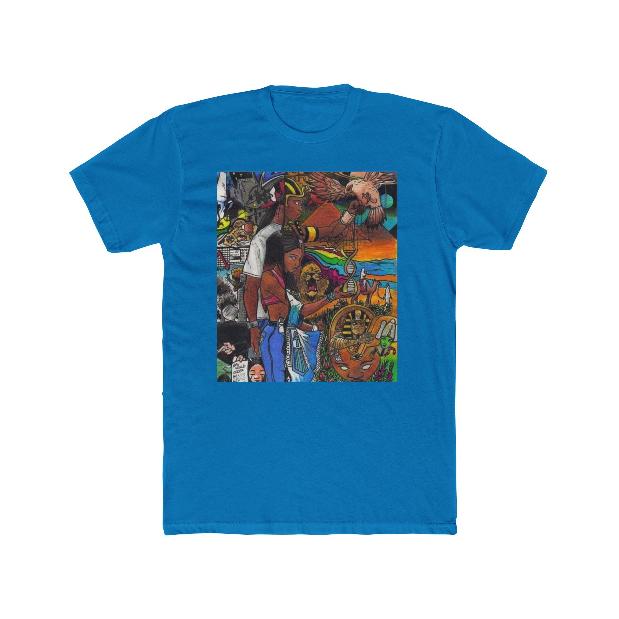 Colorful Artistic Unisex Crew Tee - Unique Graphic T-Shirt for Art Lovers, Casual Wear, Gift for Creatives, Everyday Style, Festival Apparel