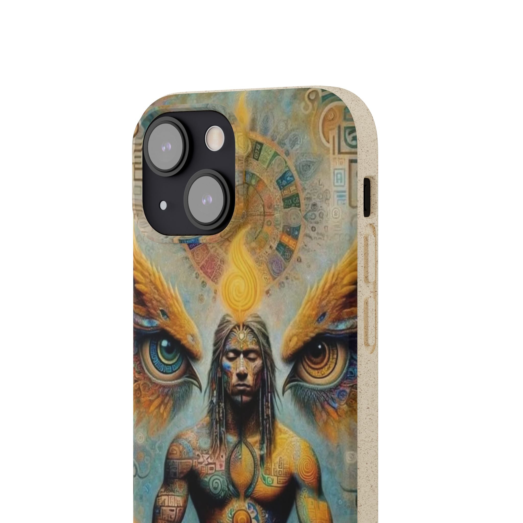 Eco-Friendly Biodegradable Phone Case with Spiritual Design