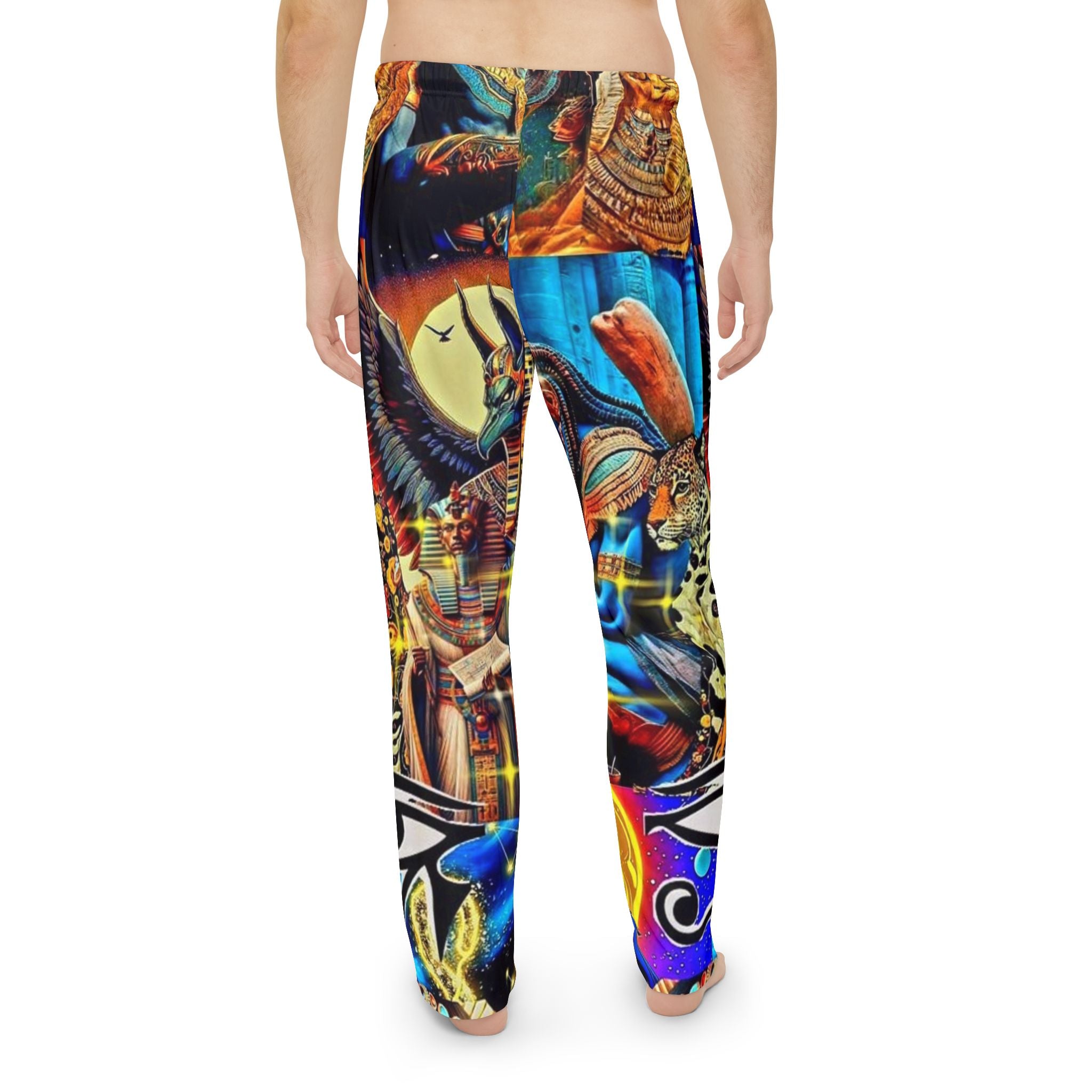 Vibrant Men's AOP Pajama Pants - Colorful Dreamy Lounge Wear, Unique Gift for Him, Cozy Sleepwear, Relaxed Fit, Perfect for Any Occasion