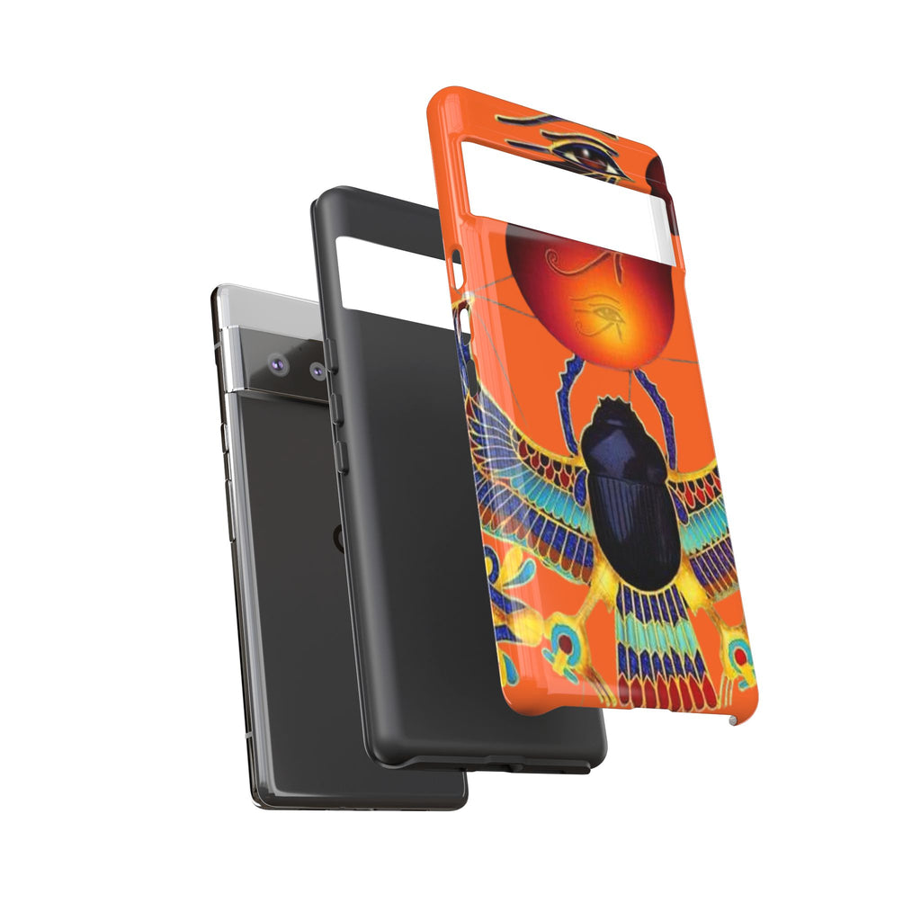 Egyptian-Inspired Phone Case, Tough Phone Cover, Unique Protective Case, Gift for Her, Vibrant Egyptian Art