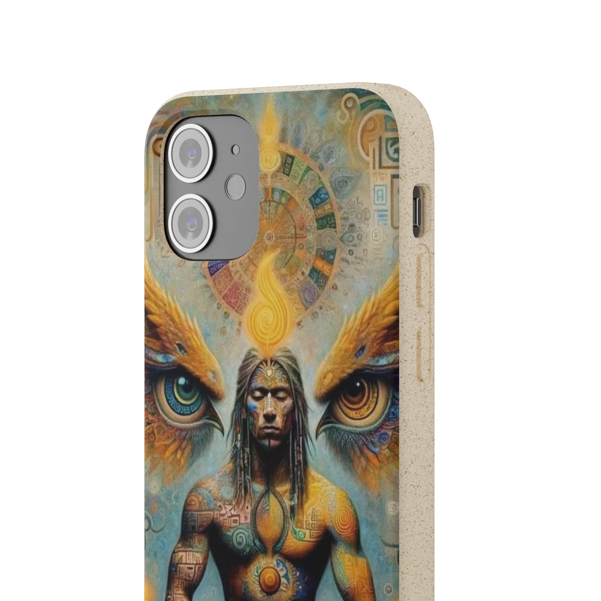 Eco-Friendly Biodegradable Phone Case with Spiritual Design
