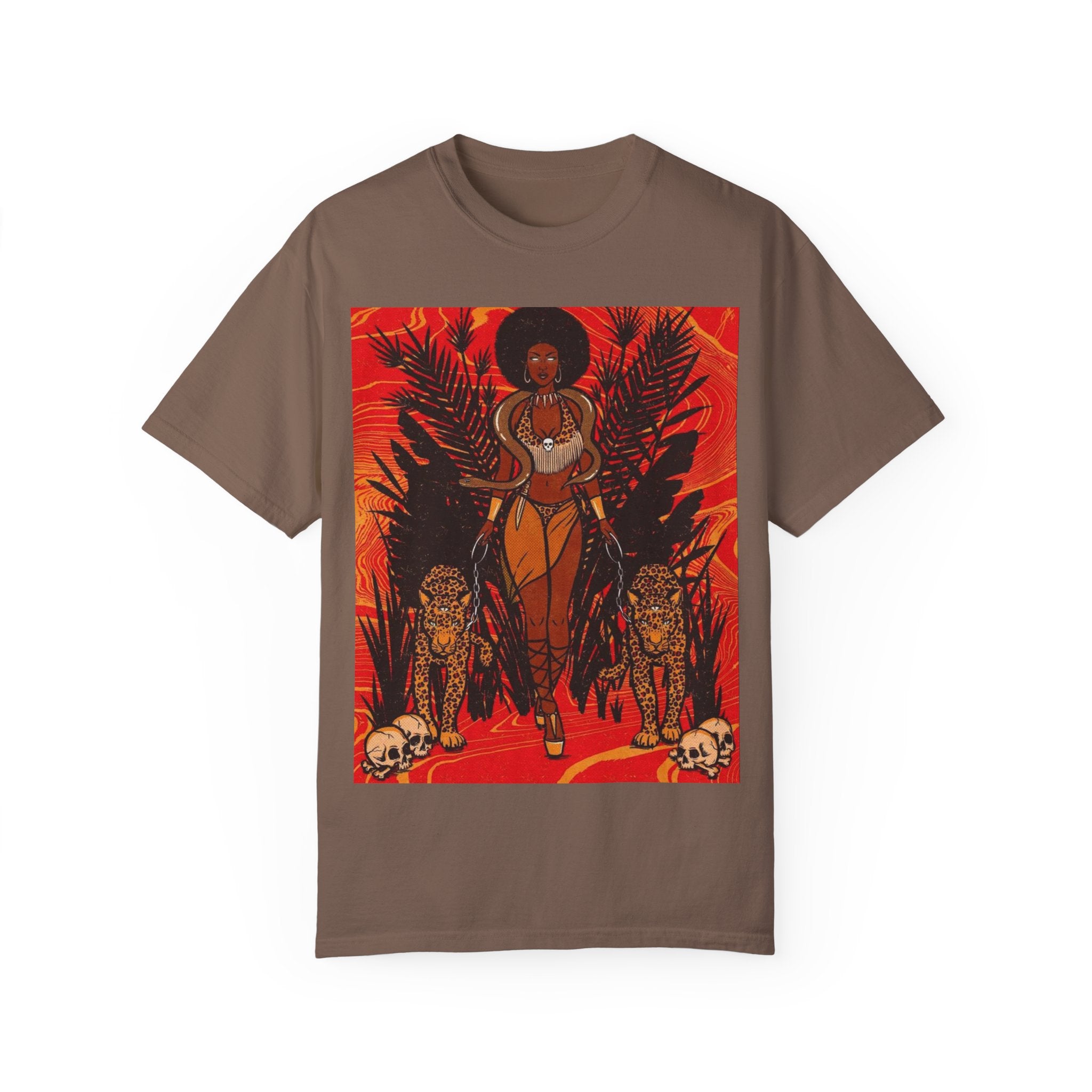 Bold Jungle Goddess Unisex T-Shirt | Vibrant Graphic Tee