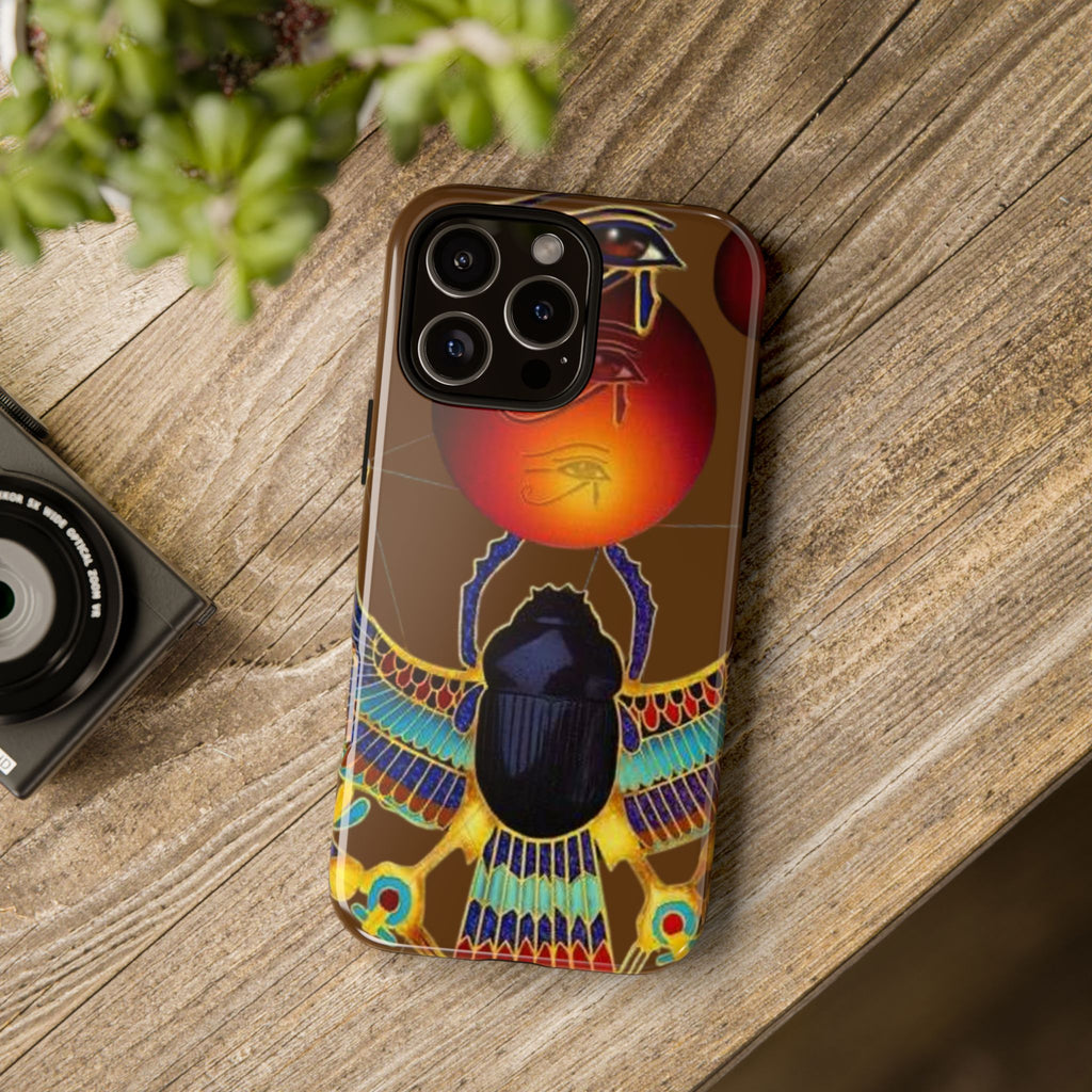 Egyptian Scarab Phone Case | Tough Cases for Unique Style, Protective Cases, Artistic Phone Covers, Gifts for Art Lovers