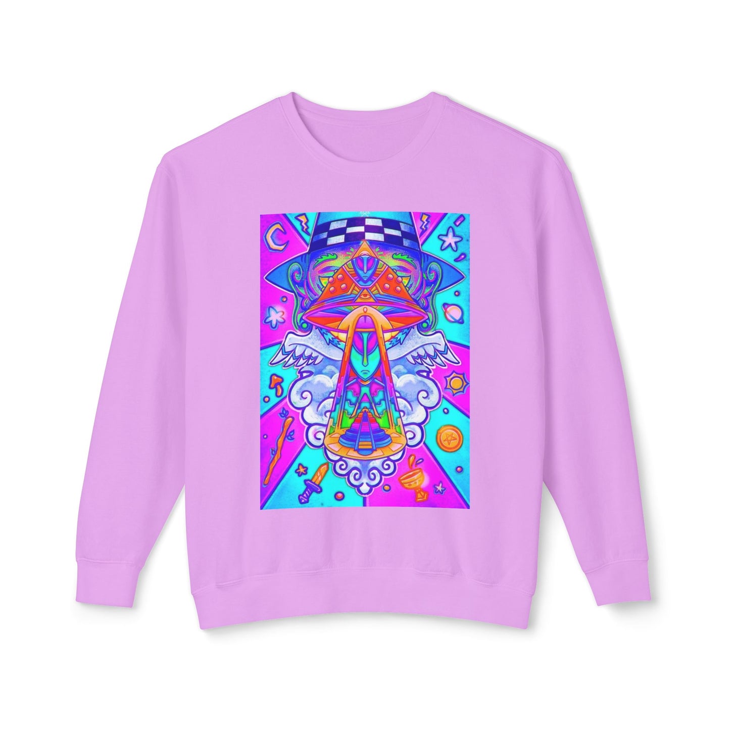 Psychedelic Art Crewneck Sweatshirt, Colorful Art Pullover, Unique Graphic Sweatshirt, Perfect Gift for Artists, Cozy Casual Wear