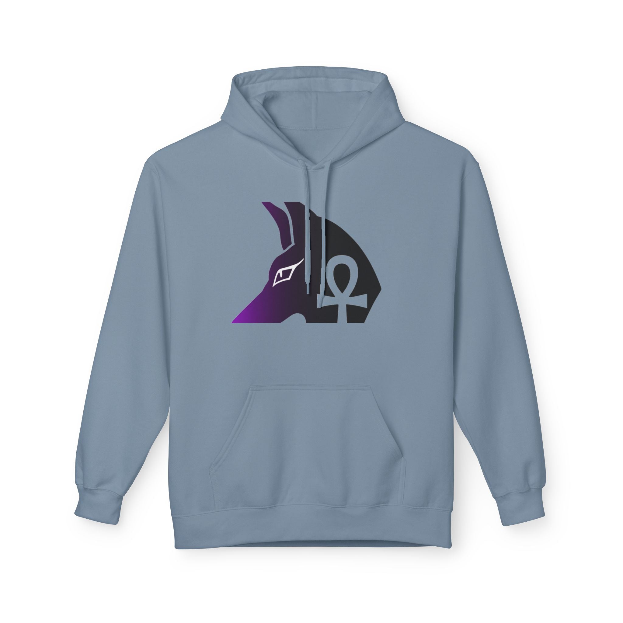 Ankh Symbol Fleece Hoodie | Unisex Cozy Wear for Spiritual Souls, Perfect Gift for Festivals, Meditation, and Everyday Comfort