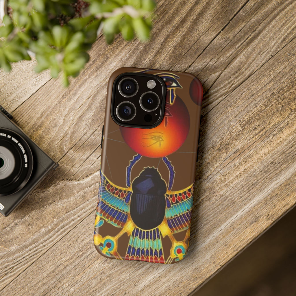 Egyptian Scarab Phone Case | Tough Cases for Unique Style, Protective Cases, Artistic Phone Covers, Gifts for Art Lovers