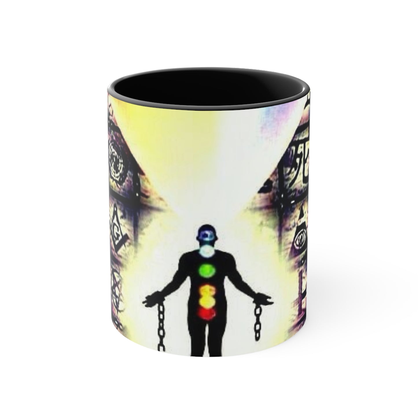 Mystical Accent Mugs - Chakra and Symbol Design for Spiritual Awakening