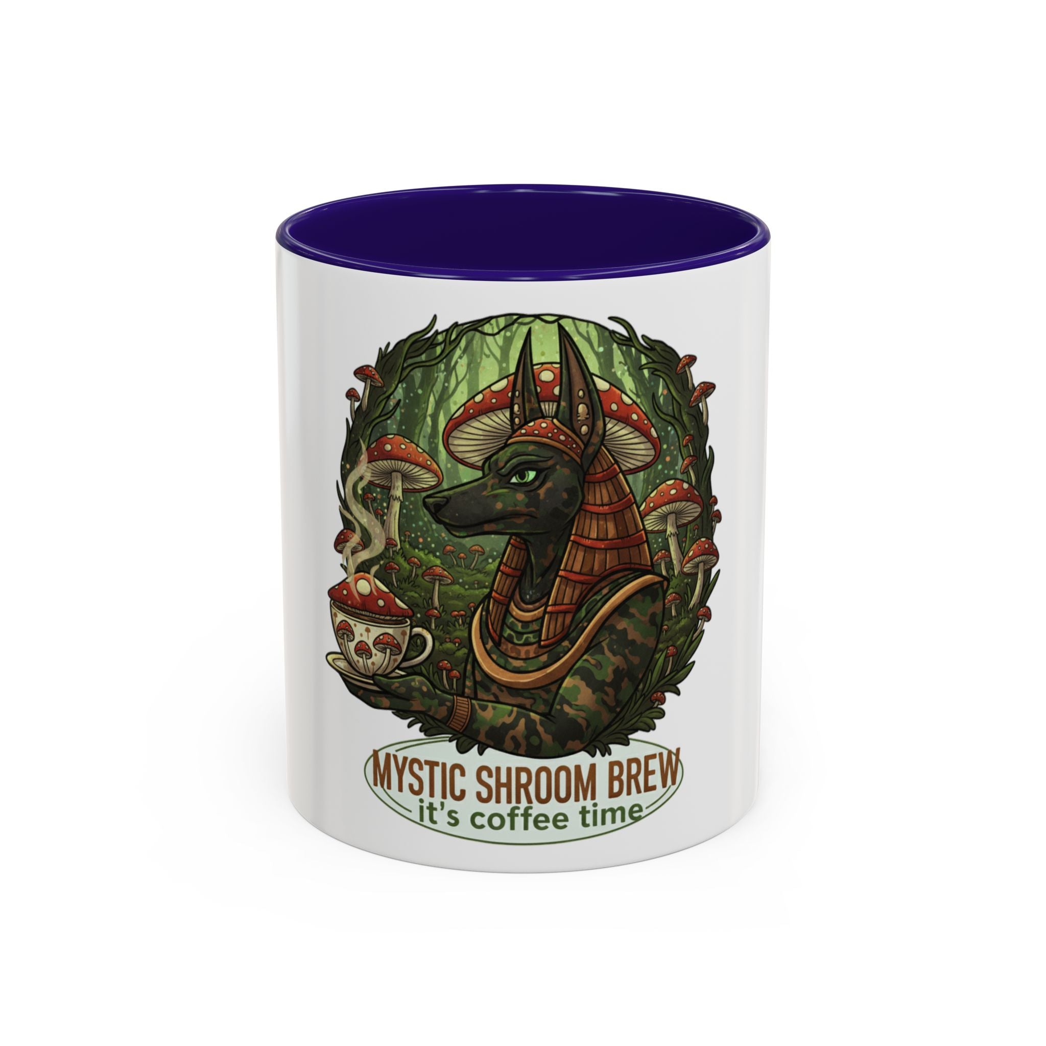 Mystic Shroom Brew Coffee Mug, Colorful Ceramic Cup for Coffee Lovers, Unique Gift for Birthdays, Housewarming, and Nature Enthusiasts