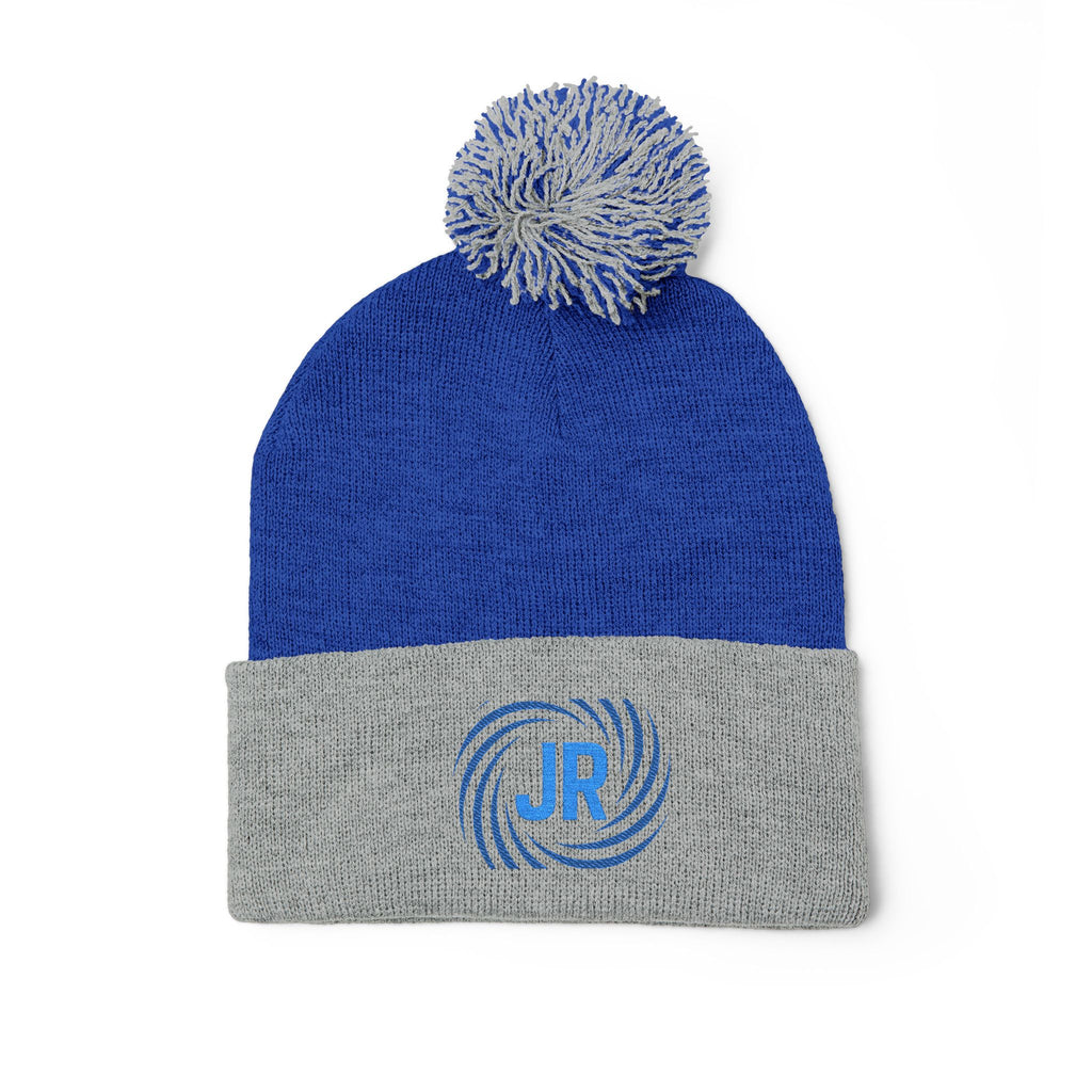 Pom-Pom Knit Cap (Embroidery)