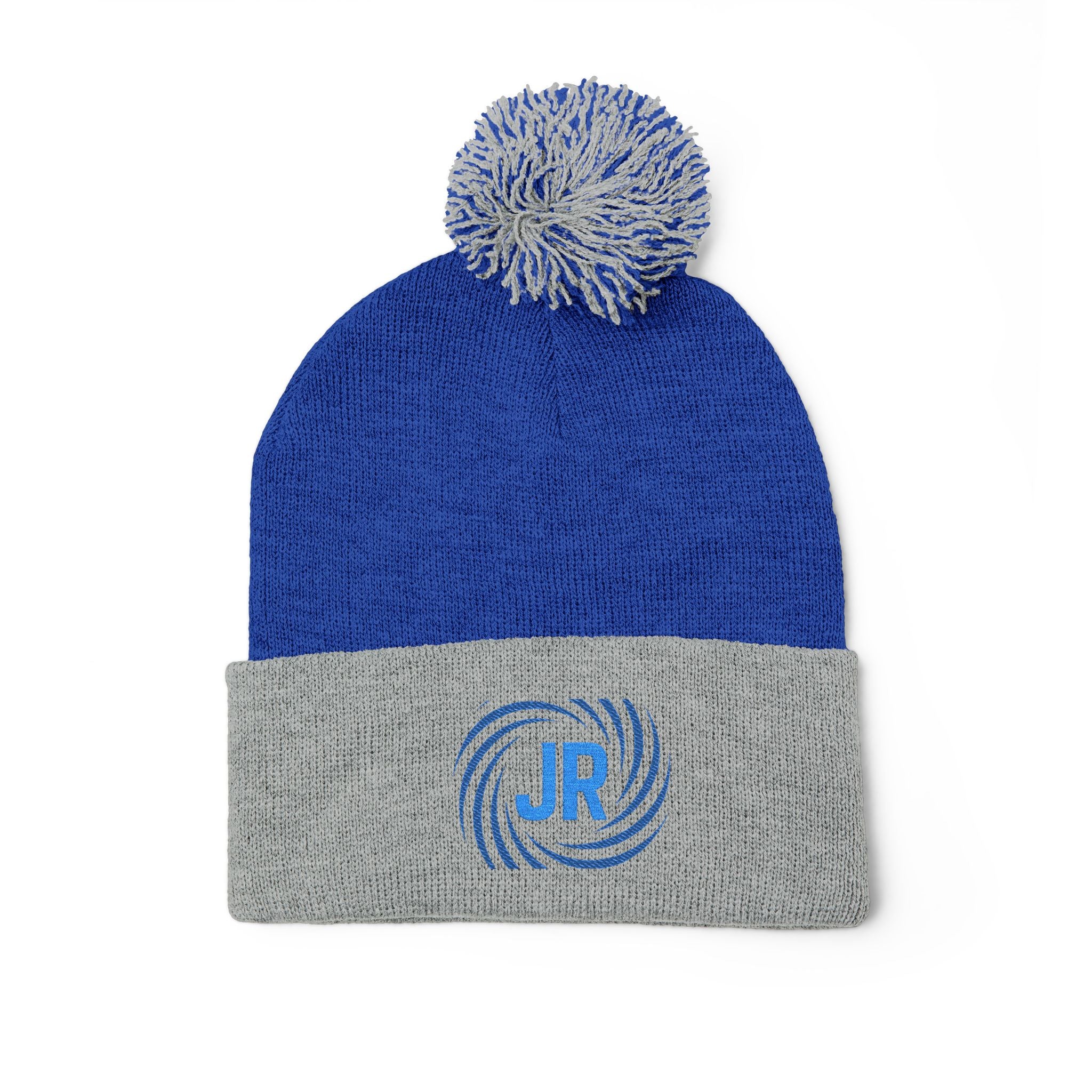 Pom-Pom Knit Cap (Embroidery)