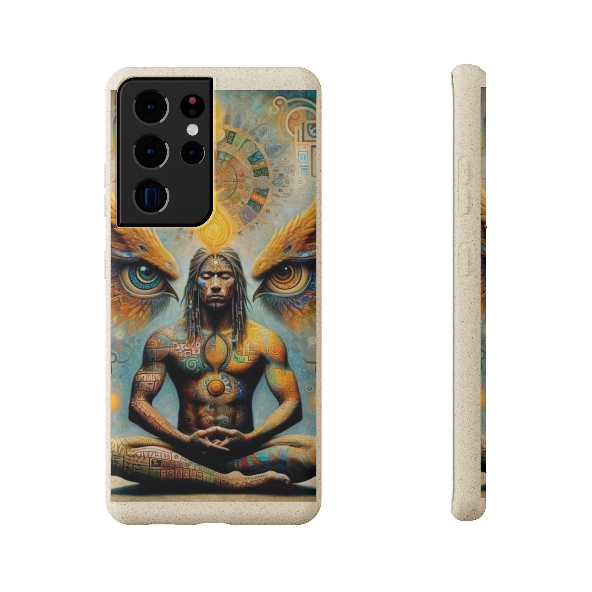 Eco-Friendly Biodegradable Phone Case with Spiritual Design