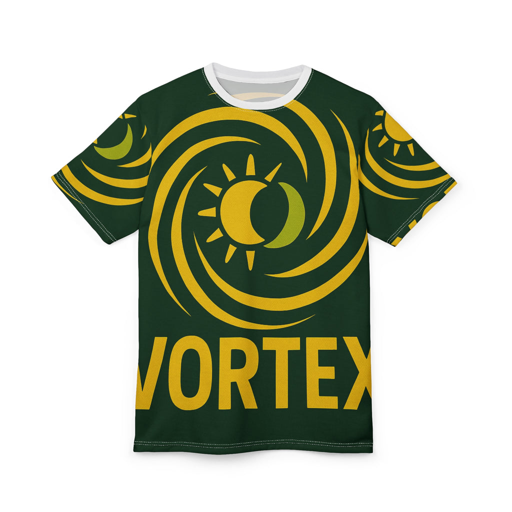 Vortex Unisex Cut & Sew🔖 Tee, Stylish Graphic Tee for Summer, Eclectic Fashion, Unique Gift, Casual Wear, Trendy Statement Shirt