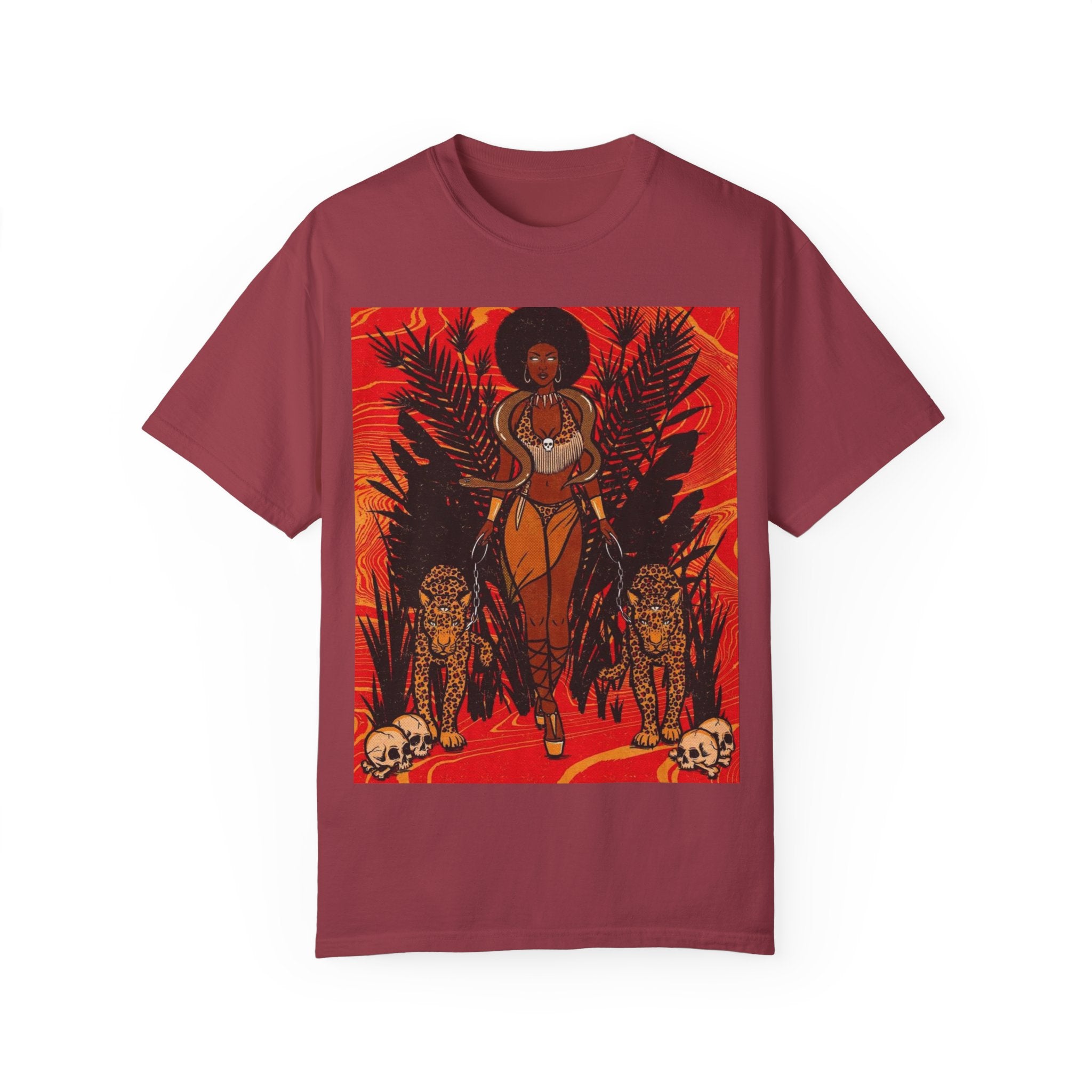 Bold Jungle Goddess Unisex T-Shirt | Vibrant Graphic Tee