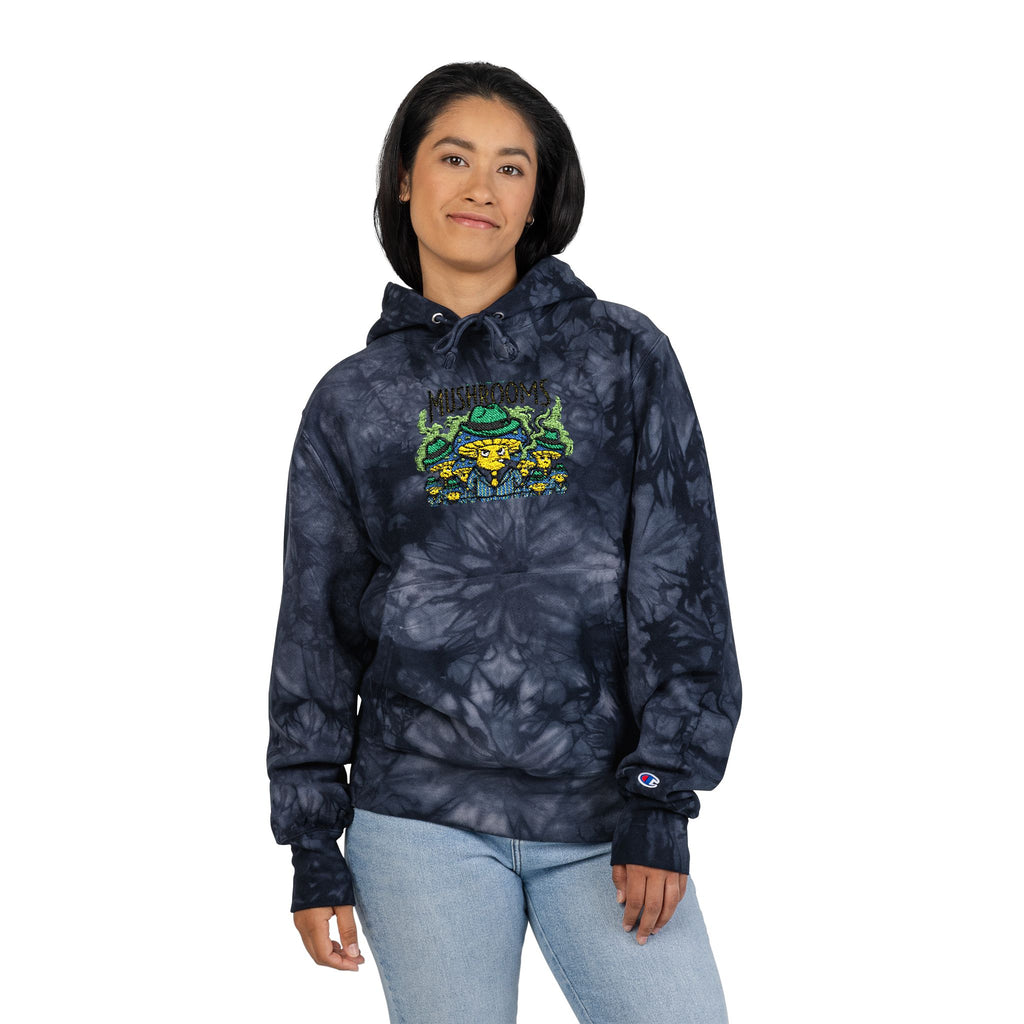 Unisex Champion Tie-Dye Hoodie (Embroidery)