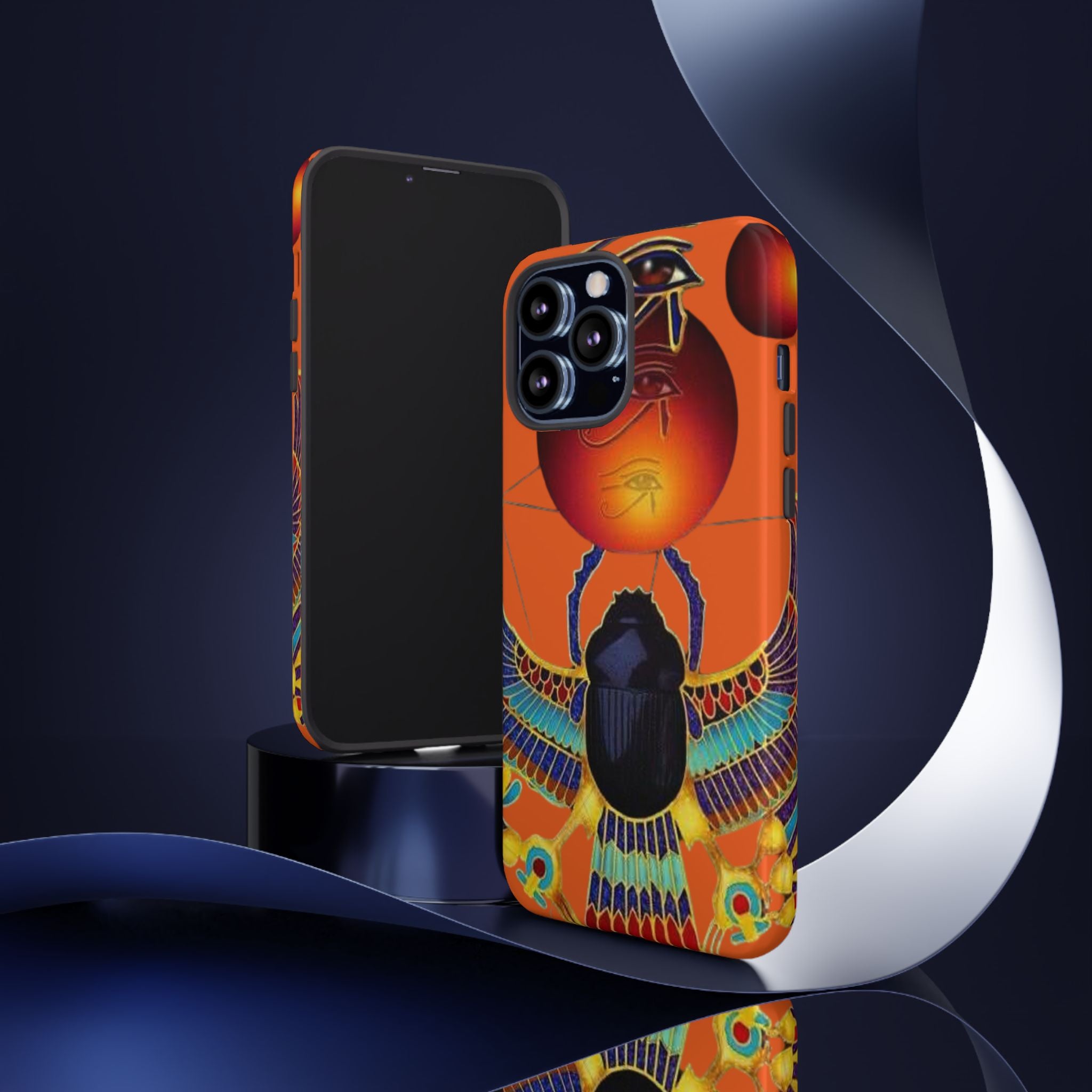 Egyptian-Inspired Phone Case, Tough Phone Cover, Unique Protective Case, Gift for Her, Vibrant Egyptian Art