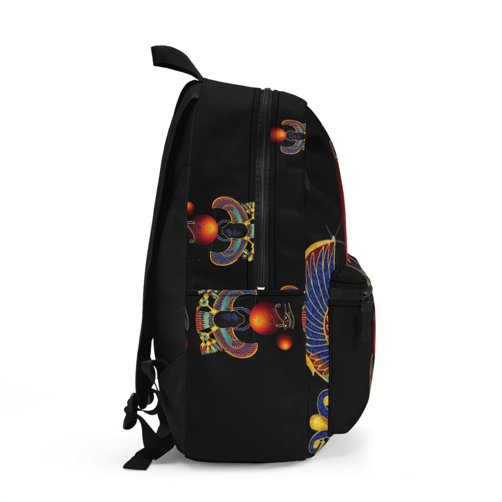 Egyptian-Inspired Art Backpack | Unique School Bag, Ethnic Print, Trendy Travel, Festival Accessory, Stylish Daily Carry