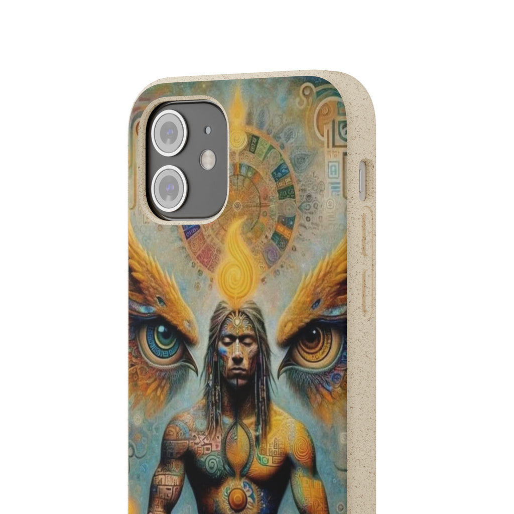 Eco-Friendly Biodegradable Phone Case with Spiritual Design