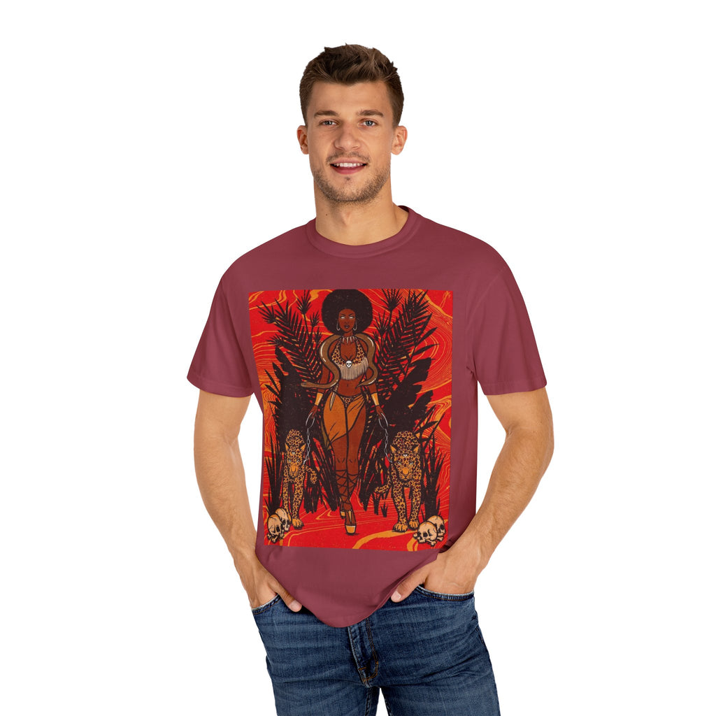 Bold Jungle Goddess Unisex T-Shirt | Vibrant Graphic Tee