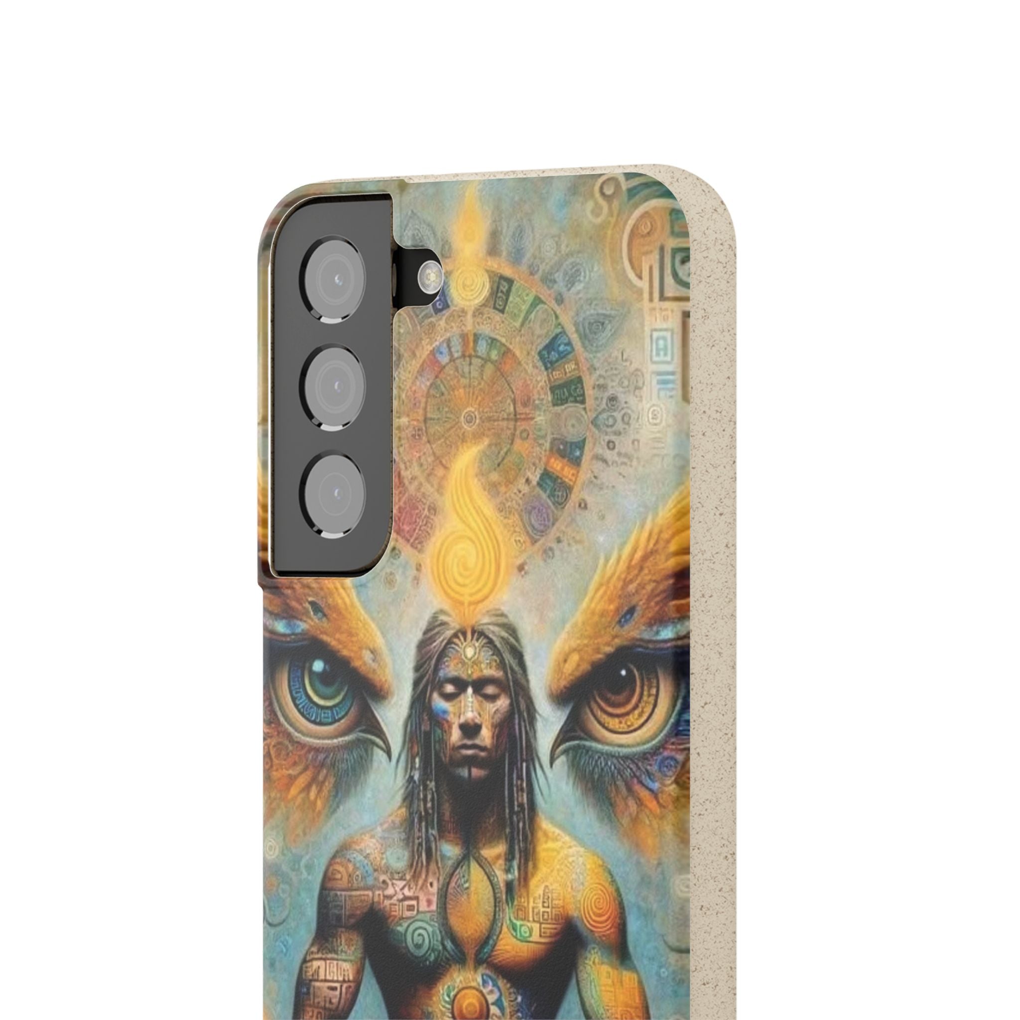 Eco-Friendly Biodegradable Phone Case with Spiritual Design