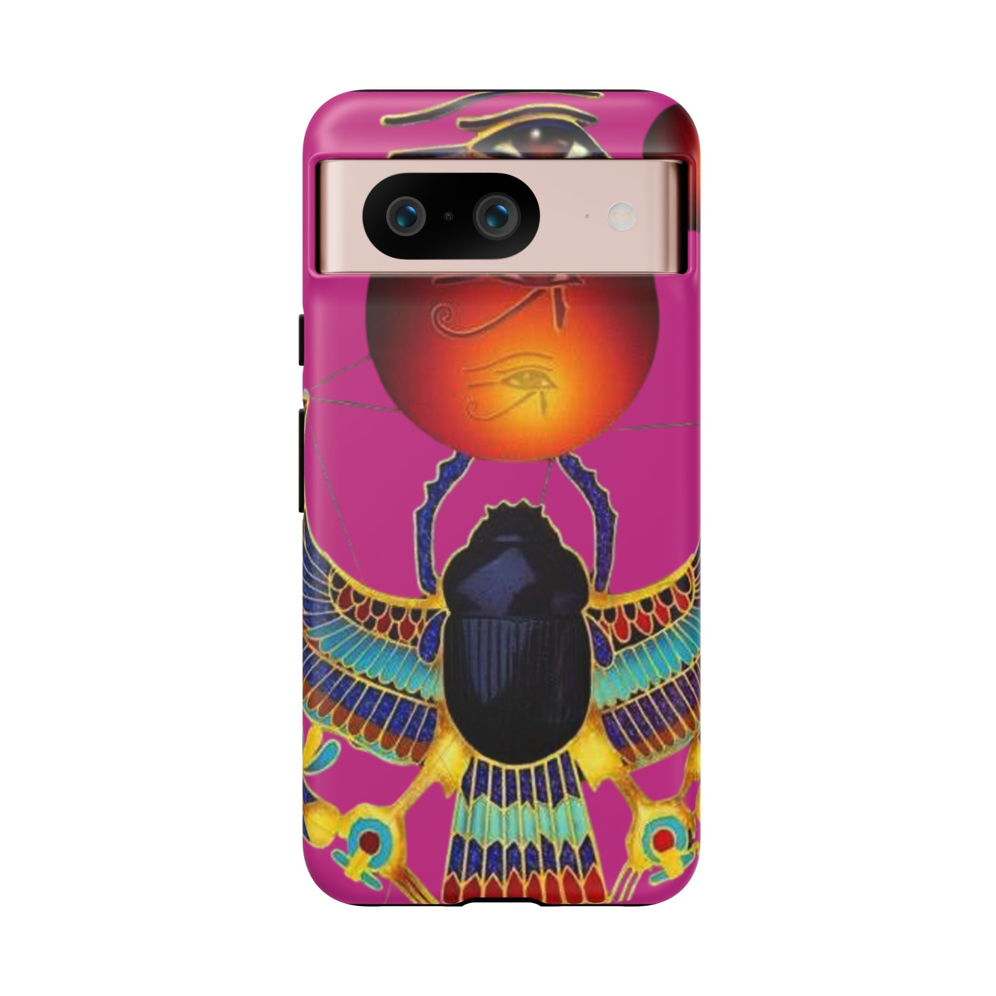 Vibrant Phone Case with Egyptian Inspired Design, Durable Phone Cover, Unique Gift for Her, Artful Accessory for Everyday Use