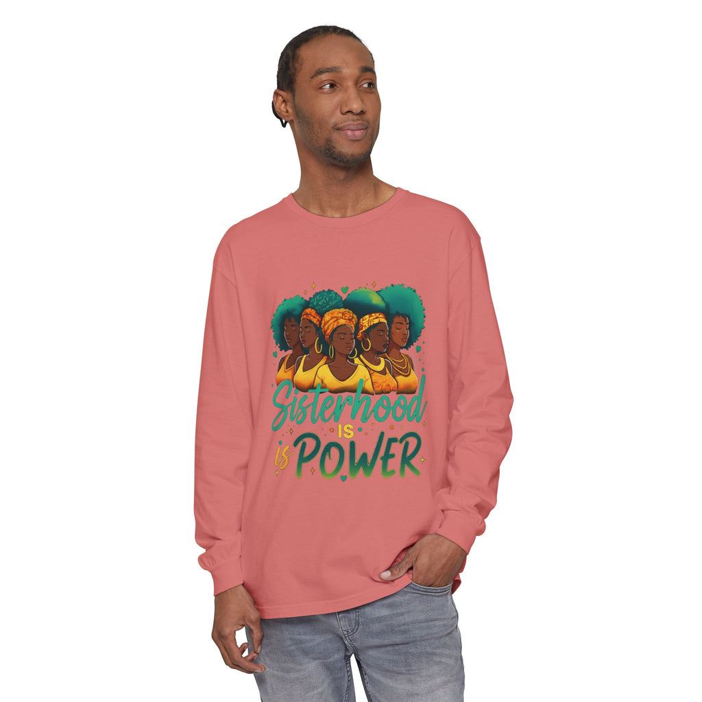 Sisterhood Power Long Sleeve T-Shirt, Unisex Tee for Empowerment, Gift for Friends, Women's Day, Birthday Gift, Casual Wear