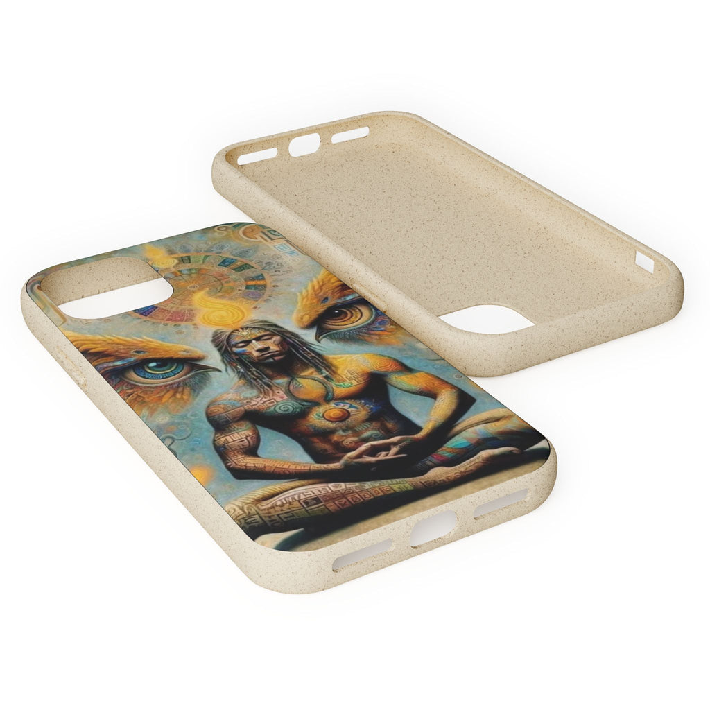 Eco-Friendly Biodegradable Phone Case with Spiritual Design