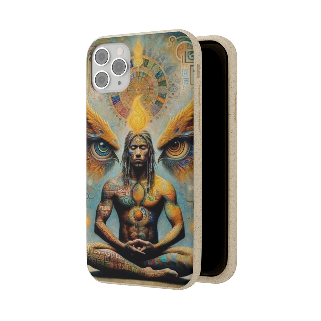 Eco-Friendly Biodegradable Phone Case with Spiritual Design