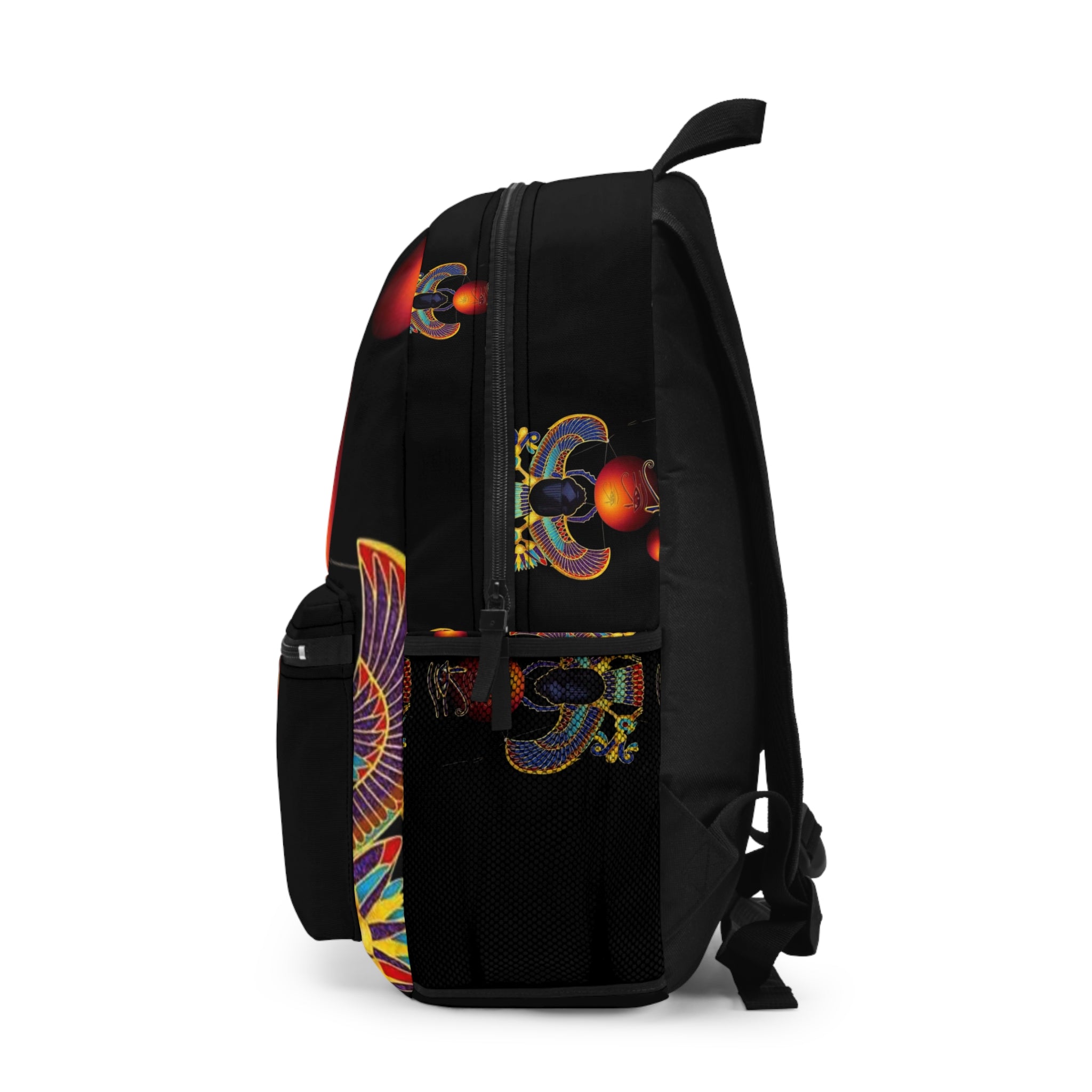 Egyptian-Inspired Art Backpack | Unique School Bag, Ethnic Print, Trendy Travel, Festival Accessory, Stylish Daily Carry