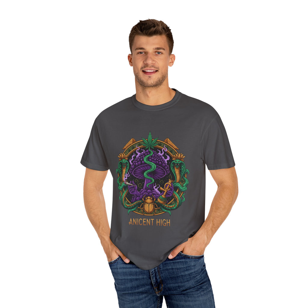Ancient High T-Shirt — Mystical Snake & Egyptian Scarab Graphic Tee